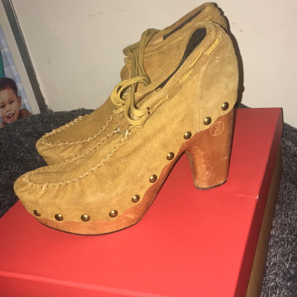 Women’s chunky heel shoes - Picture 3 of 6